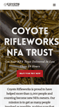 Mobile Screenshot of coyoterifleworks.com