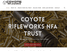 Tablet Screenshot of coyoterifleworks.com